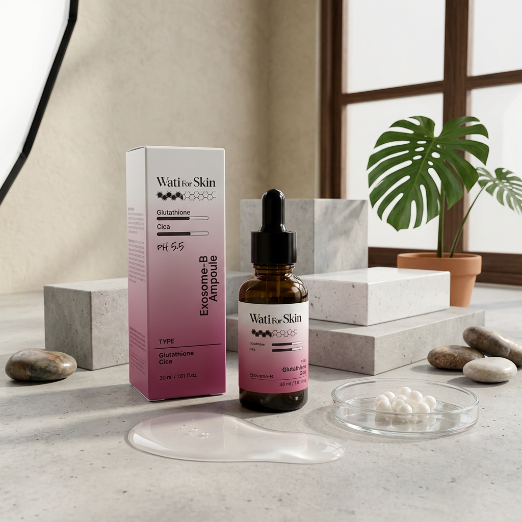 WATI FOR SKIN - Glutathione Cica Blemish Exosome-B Ampoule - Rozjasňující a zklidňující pleťová ampule - 30 ml