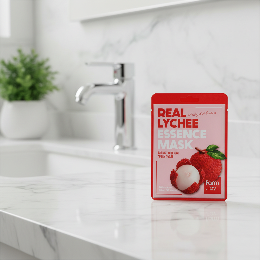 Farm Stay - Real Lychee Essence Mask - Hydratační maska - 1 ks