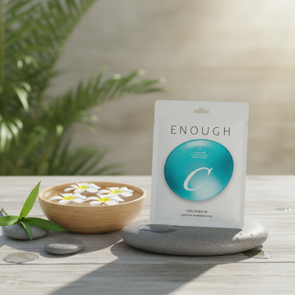 ENOUGH - Collagen 3X Moisture Nourishing Sheet Mask - Kolagenová hydratační vyživující plátýnková maska - 25 g