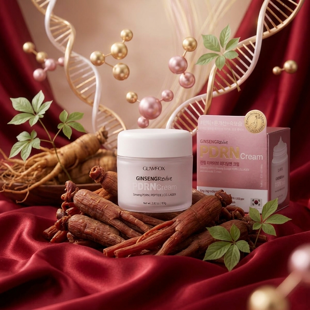 GLAMFOX - Ginseng Revive PDRN Cream - Obnovující pleťový krém se ženšenem a PDRN - 80 ml