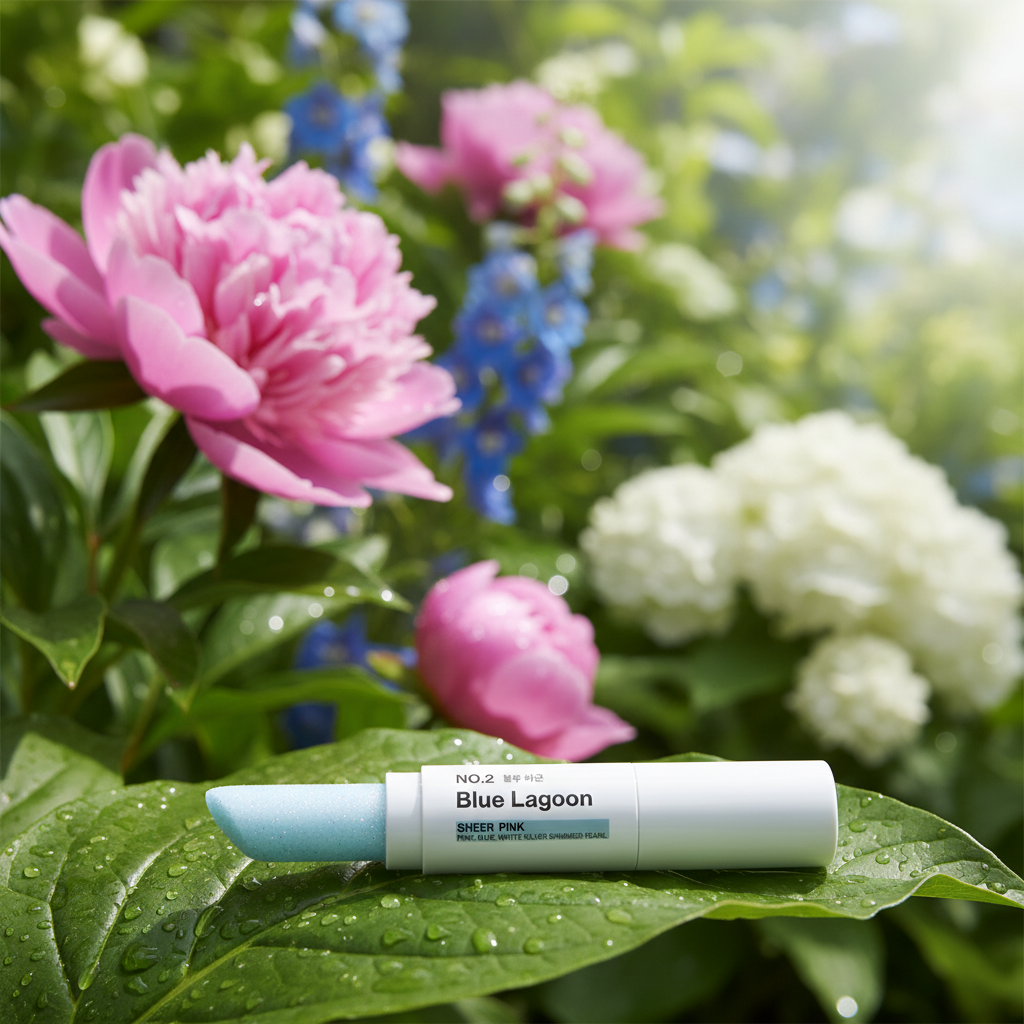 UNLEASHIA - Glacier Vegan Lip Balm - Veganský balzám na rty v odstínu BLUE LAGOON - 19 g