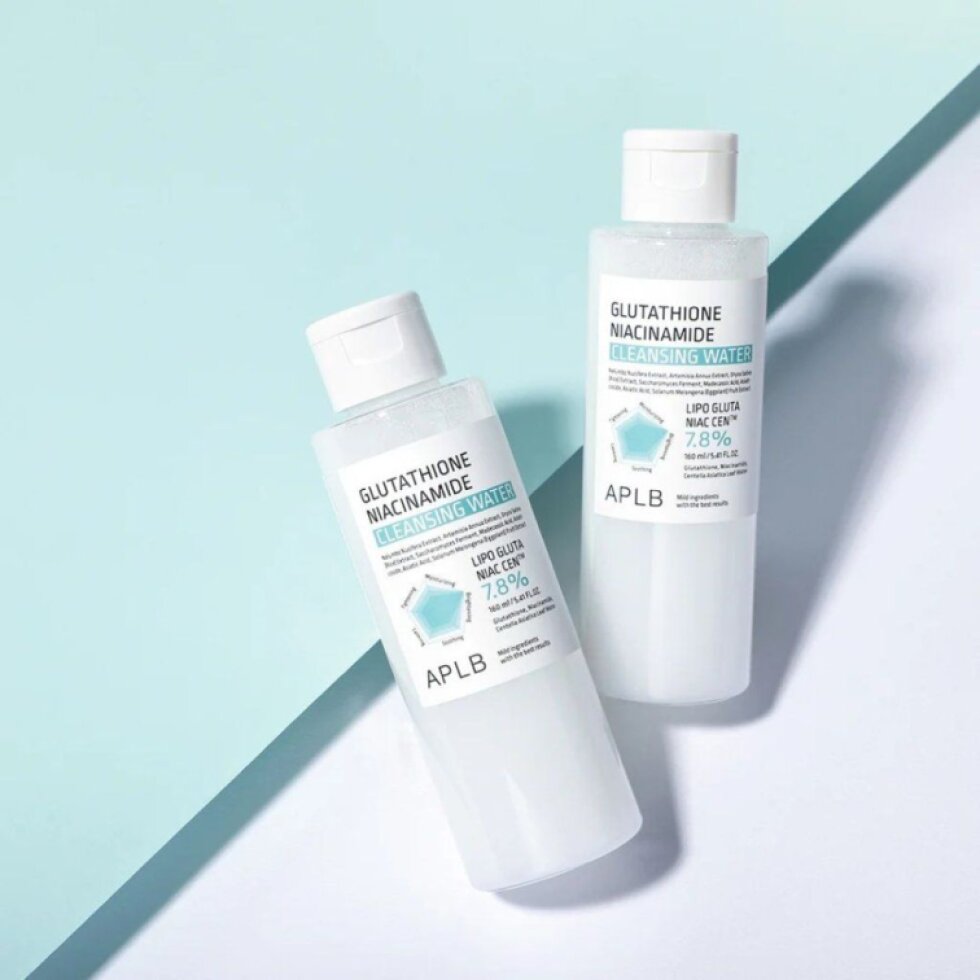 APLB - Glutathione Niacinamide Cleansing Water - Rozjasňující, čisticí, pleťová voda - 160 ml
