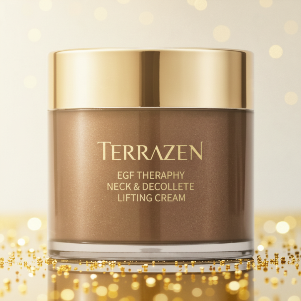 TERRAZEN - EGF Therapy Neck & Decollete Lifting Cream - Liftingový krém na krk a dekolt s EGF - 100 ml