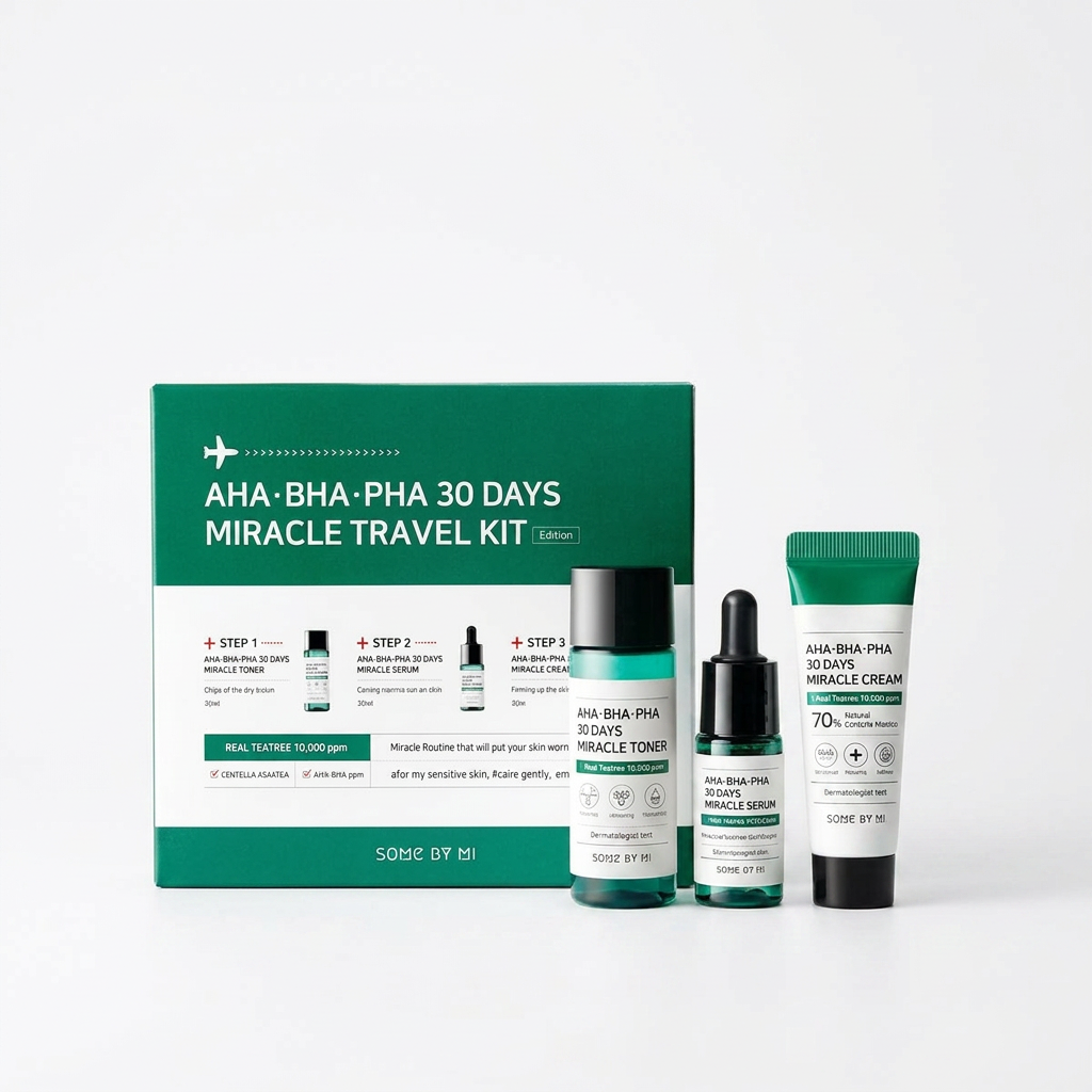 SOME BY MI - AHA∙BHA∙PHA 30 Days Miracle Travel Kit - Sada s AHA, BHA a PHA kyselinami pro čistou pleť