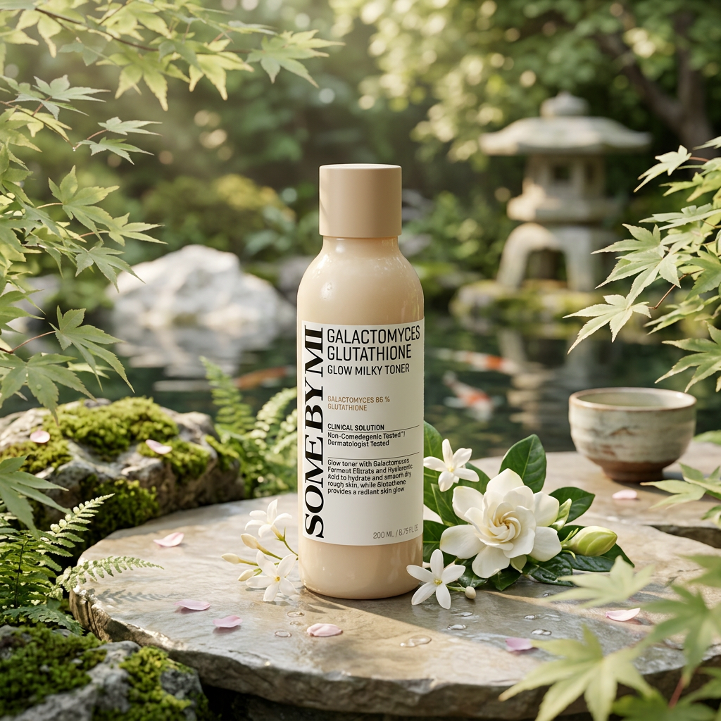 SOME BY MI - Galactomyces Glutathione Glow Milky Toner - Zjemňující a hydratační toner s kvasinkami pro projasnění pleti - 200 ml
