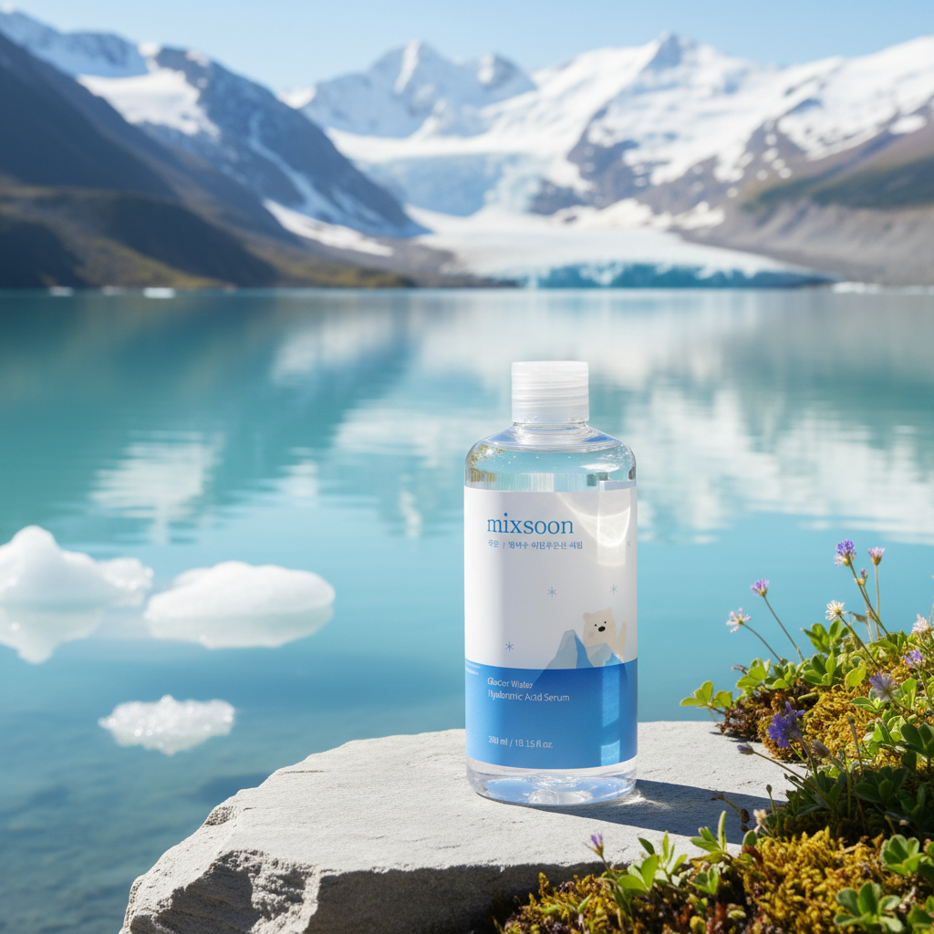 MIXSOON - Glacier Water Hyaluronic Acid Serum - Sérum s kyselinou hyaluronovou a vodou z ledovce - 300 ml