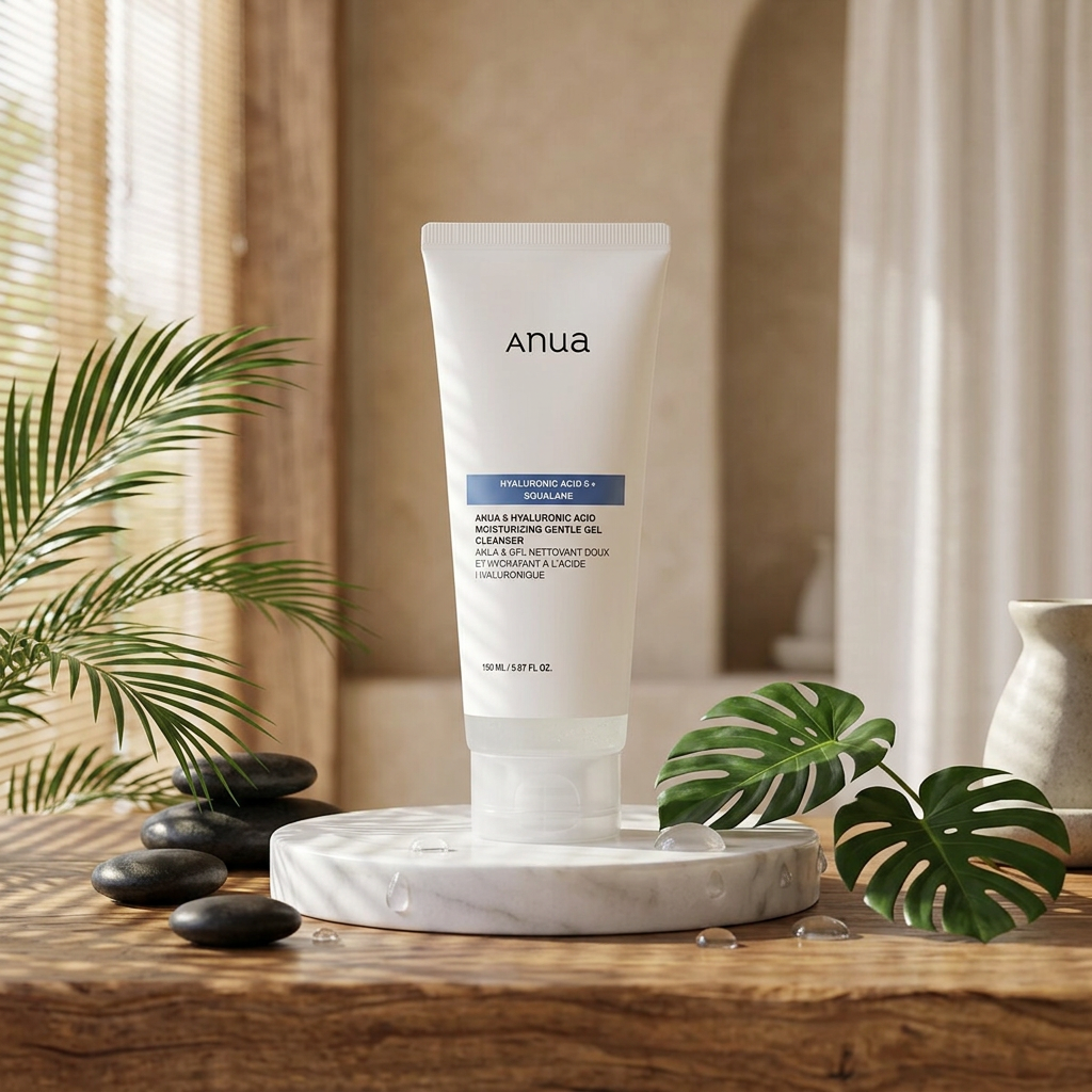 ANUA - 8 Hyaluronic Acid Moisturizing Gentle Gel Cleanser - Jemný čisticí gel s 8 druhy kyseliny hyaluronové - 150 ml