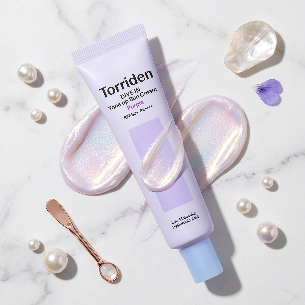 Torriden - DIVE-IN Tone-up Sun Cream Purple - Rozjasňující tónovací opalovací krém - 60 ml