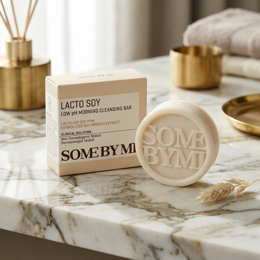 SOME BY MI - Lactosoy Low Ph Morning Cleansing Bar - Mýdlo na obličej s nízkým pH - 90 g