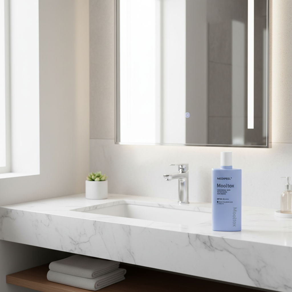 MEDI-PEEL - Mooltox Hyaluronic Acid Water Glow Sun Serum - Lehké hydratační SPF - 52 ml