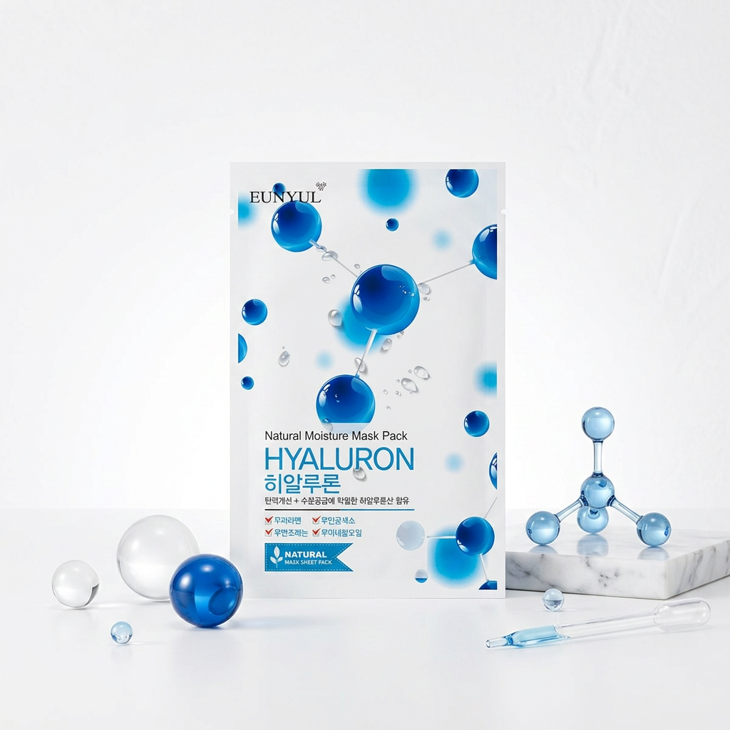 EUNYUL - Natural Moisture Mask - Plátýnková maska s kyselinou hyaluronovou - 22 ml