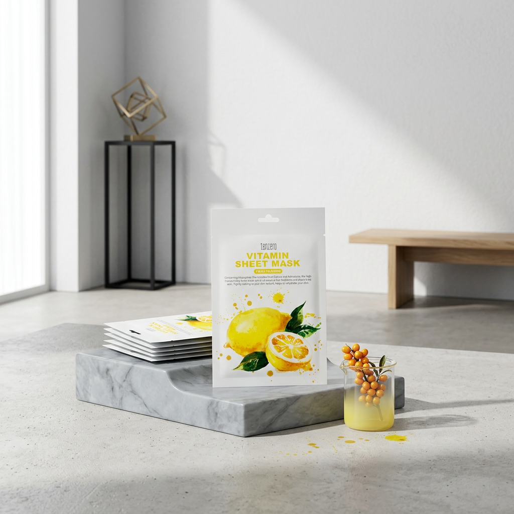 TENZERO - Vitamin Sheet Mask - Plátýnková vitamínová maska - 25 ml