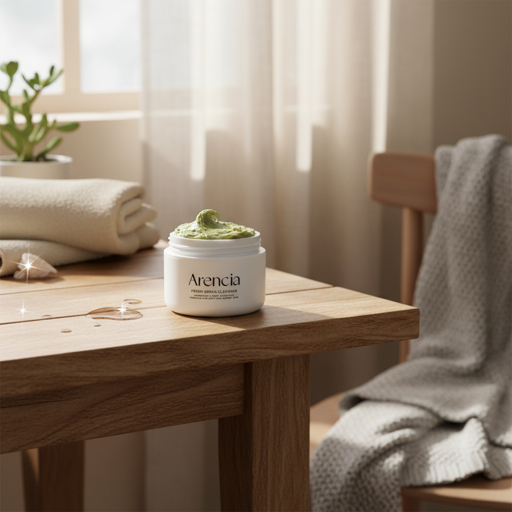 ARENCIA - Fresh Green Rice Mochi Cleanser - Čisticí balzám s práškem ze zeleného čaje a rýží 3v1 - 120 ml