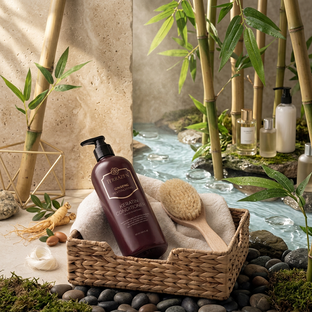 TERRAZEN - Ginseng Revitalizing Keratin Conditioner - Luxusní vlasový kondicionér - 500 ml
