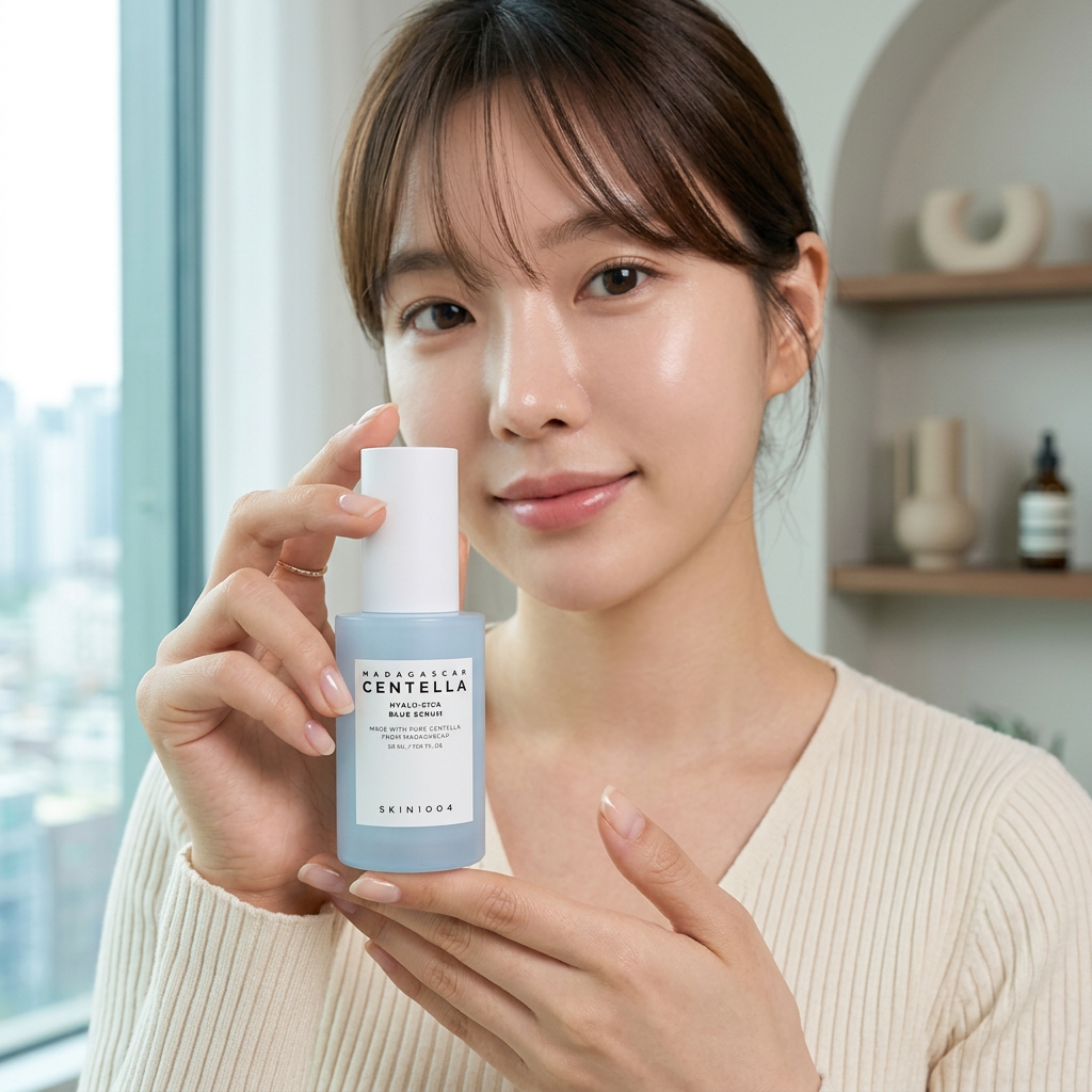 SKIN1004 - Madagascar Centella Hyalu-Cica Blue Serum - Zklidňující a hydratační sérum na pleť - 50 ml