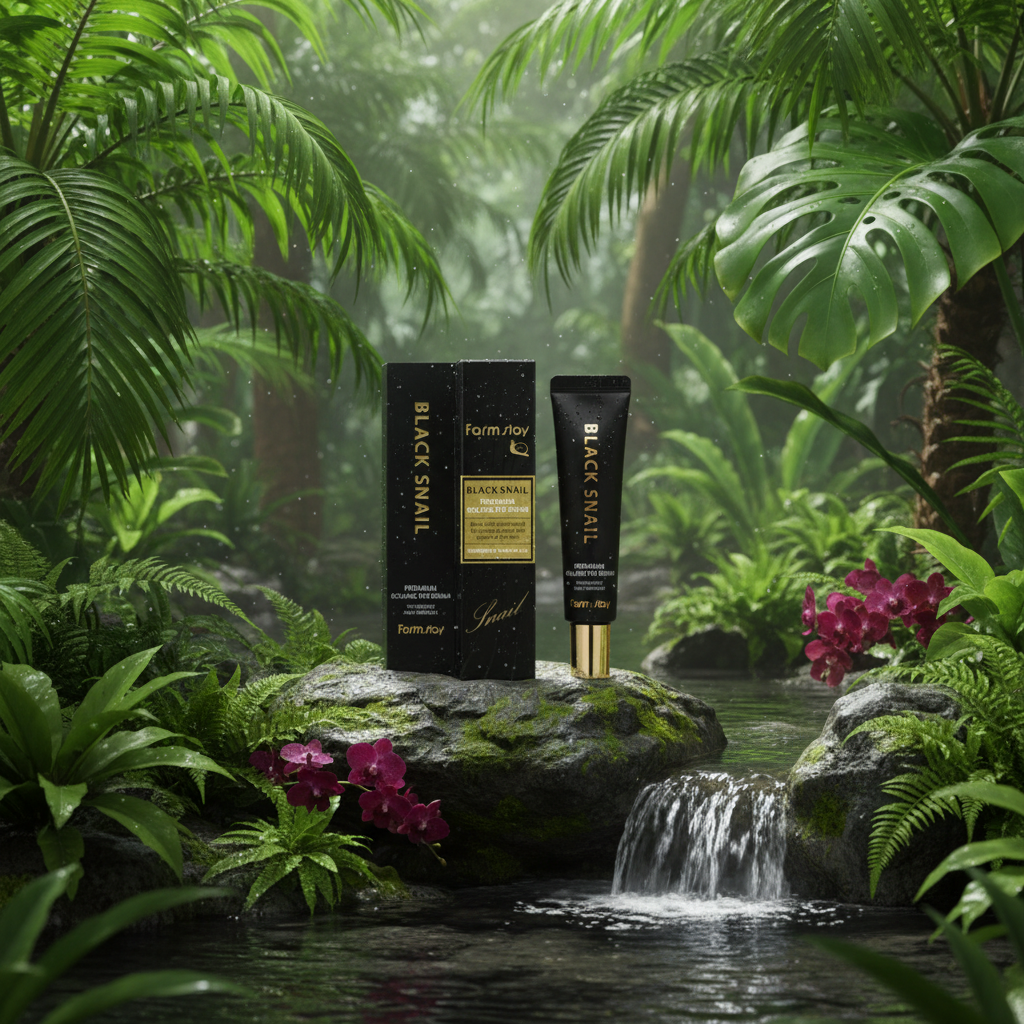 Farm Stay - Black Snail Premium Rolling Eye Serum - Sérum na oči s kuličkou - 25 ml