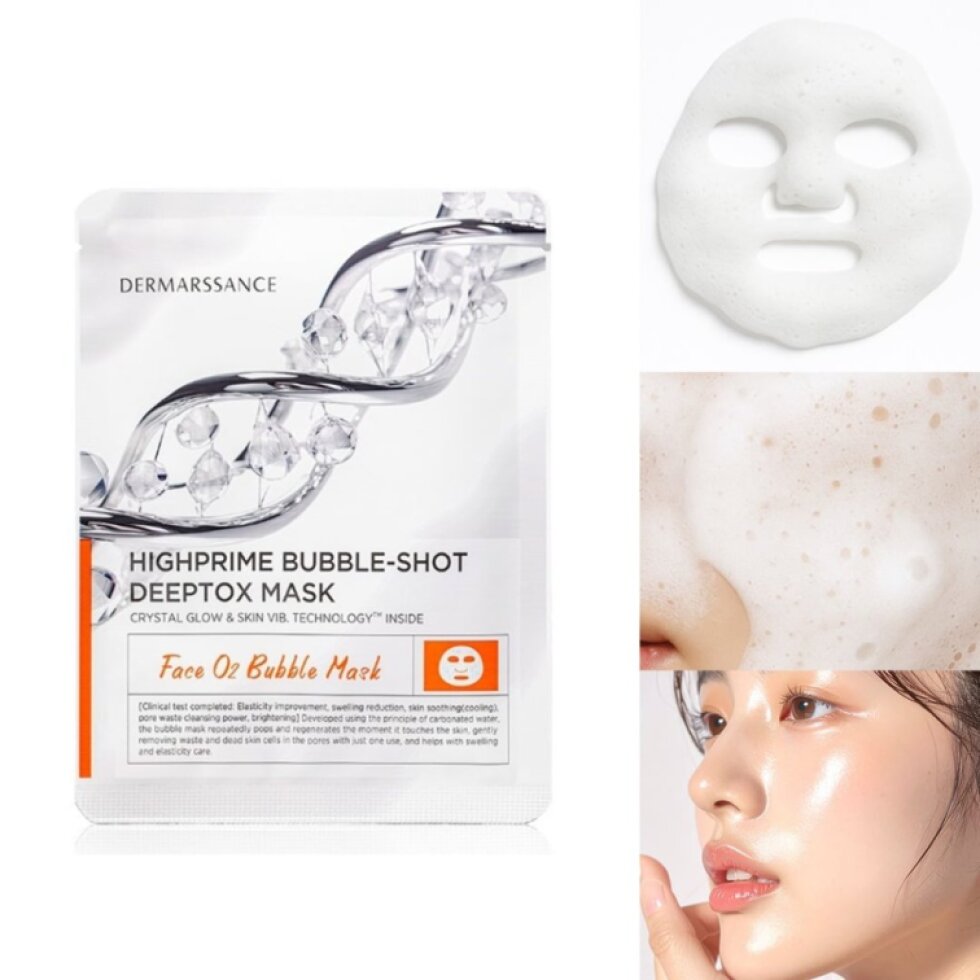 DERMARSSANCE - Bubble-shot Deeptox Mask - Hloubkově detoxikační bublinková maska - 1ks