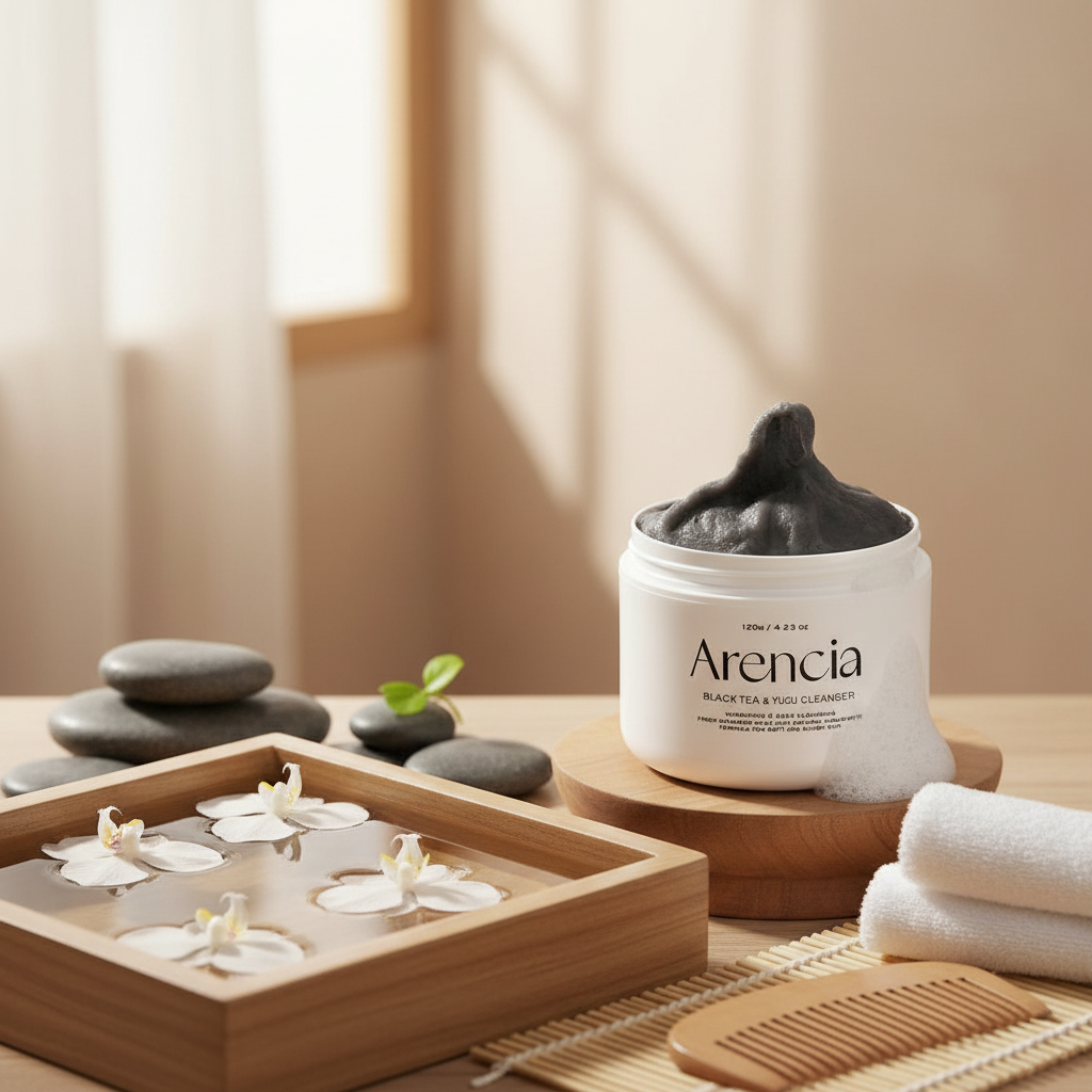 ARENCIA - Black Tea & Yuzu Rice Mochi Cleanser - Čisticí balzám s černým čajem, rýží a Yuzu 3v1 - 120 ml