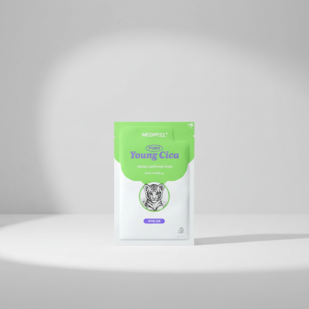 MEDI-PEEL - Young Cica PDRN Trouble Soothing Mask - Zklidňující maska Young Cica s PDRN pro problematickou pleť - 25 ml