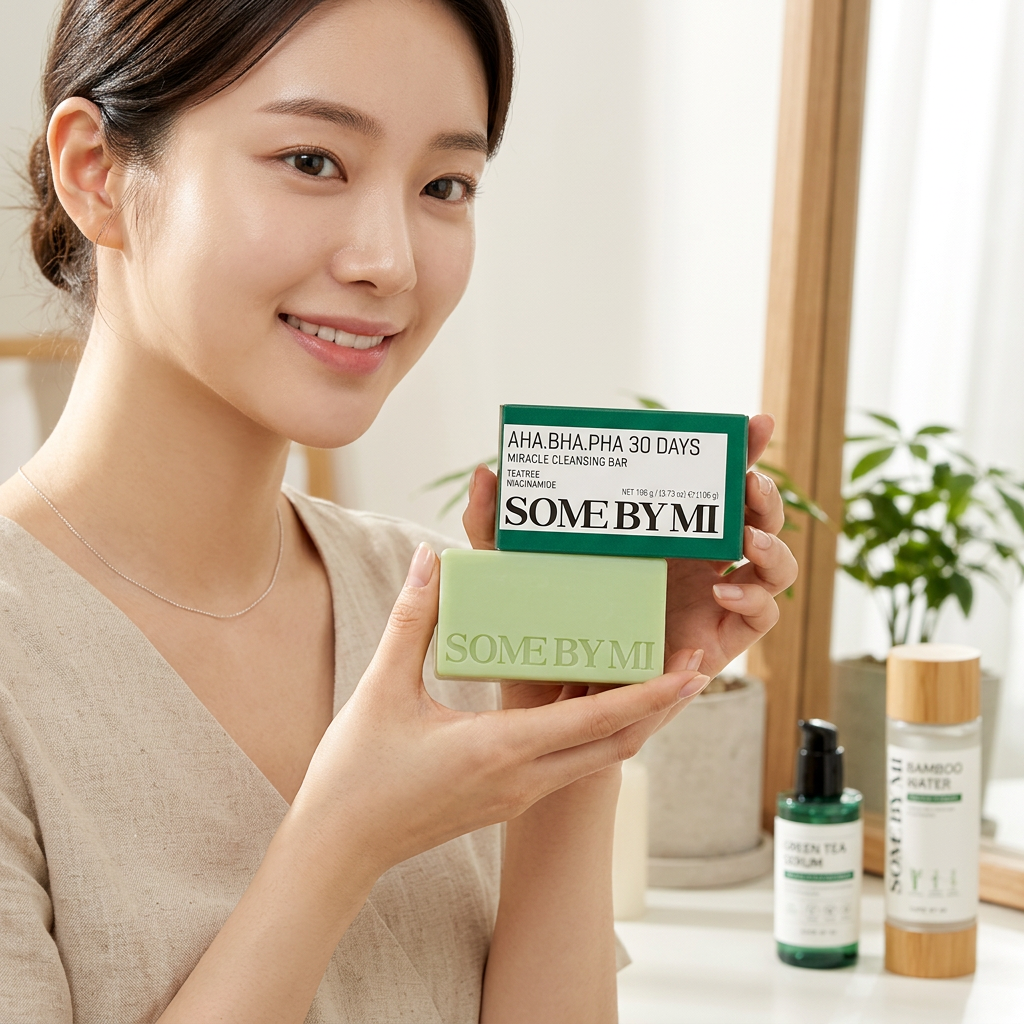 SOME BY MI - AHA BHA PHA 30 Days Miracle Cleansing Bar - Čisticí mýdlo na obličej s AHA/BHA/PHA kyselinami - 106 g