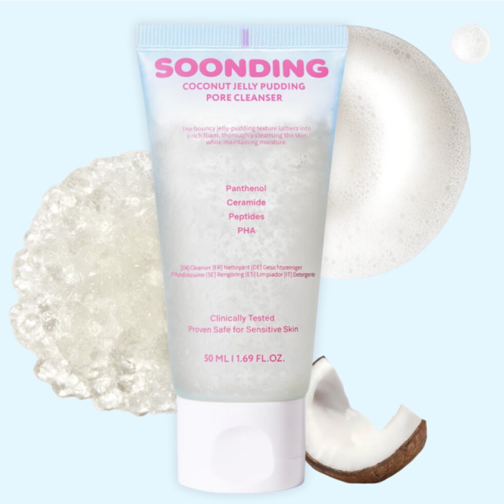 SOONDING - Coconut Jelly Pudding Pore Cleanser - Čisticí gel na póry s kokosovým želé - 50 ml