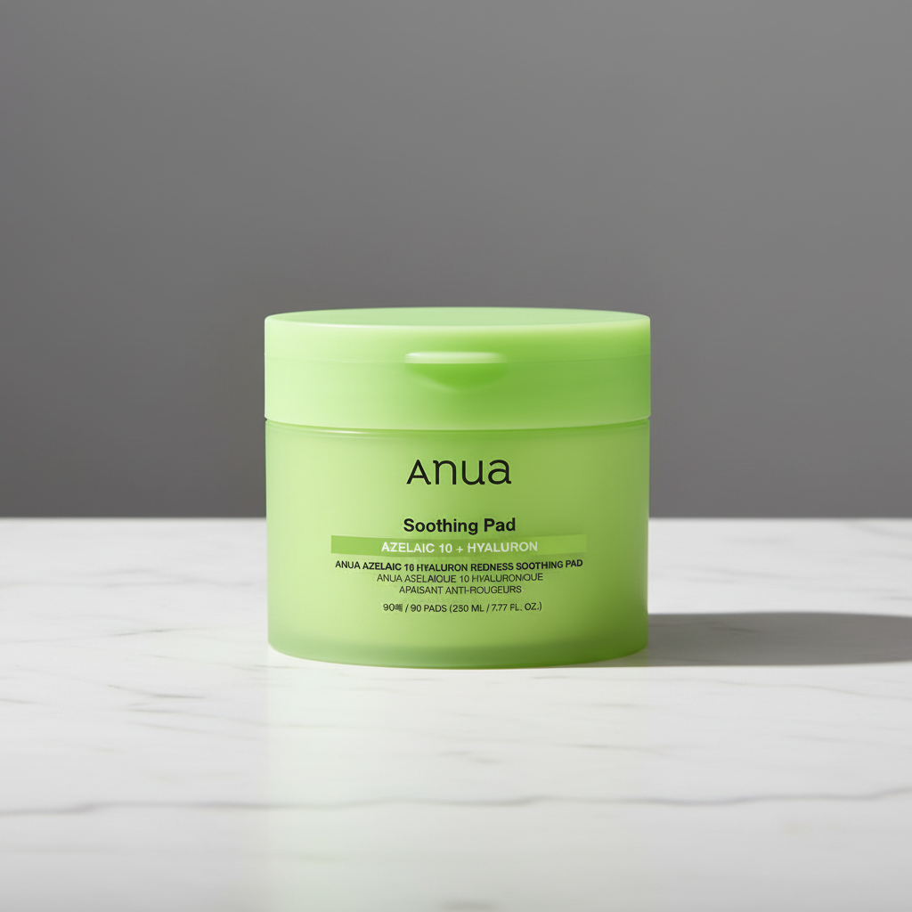 ANUA - Azelaic 10 Hyaluron Redness Soothing Pad - Zklidňující tamponky s kyselinou azalaovou a centellou - 90 ks