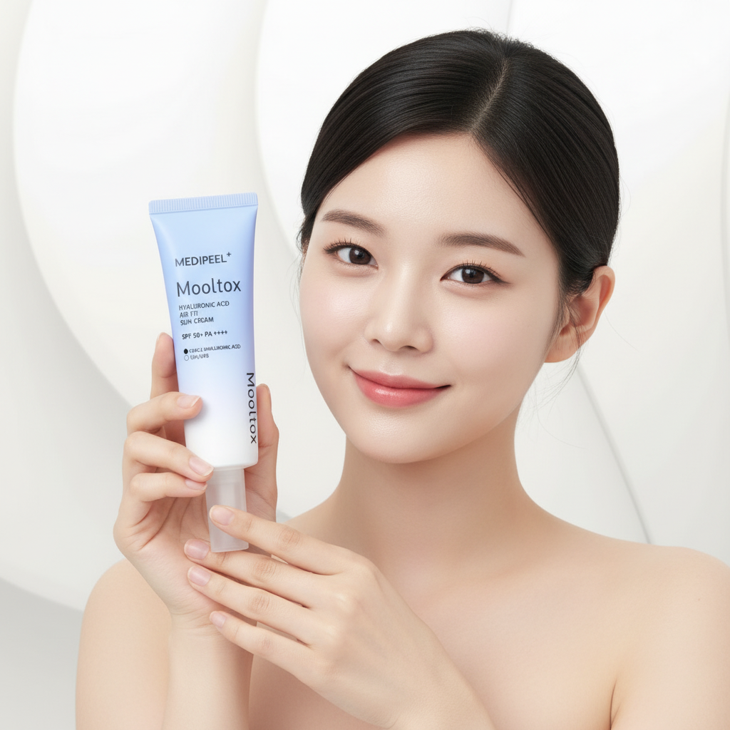 MEDI-PEEL - Mooltox Hyaluronic Acid Air Fit Sun Cream SPF 50+ PA++++ - Hydratační SPF s kyselinou hyaluronovou - 50 ml
