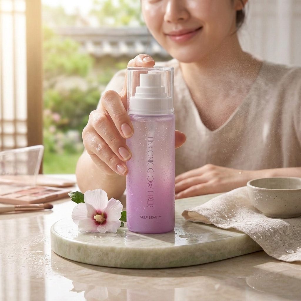 SELF BEAUTY - Uniconic Glow Fixer - Rozjasňující fixační sprej na make-up - 100 ml