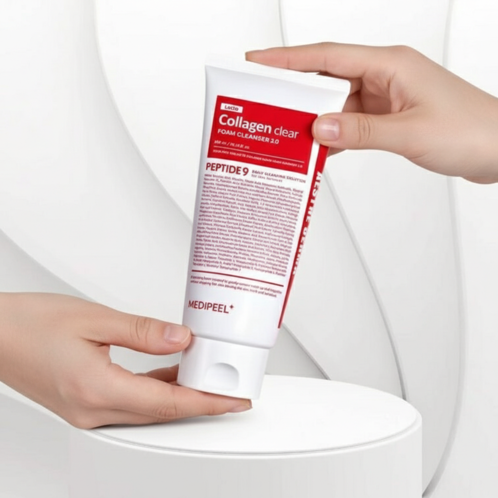 MEDI-PEEL - Red Lacto Collagen Clear Foam Cleanser 2.0 PEPTIDE - Kolagenová mycí pěna s peptidy - 300 ml