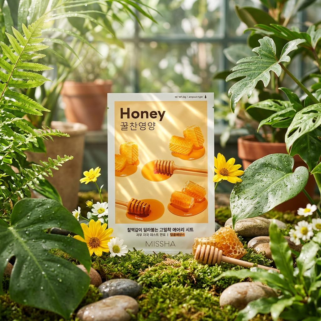 MISSHA - Airy Fit Sheet Mask Honey - Medová textilní maska - 19 g