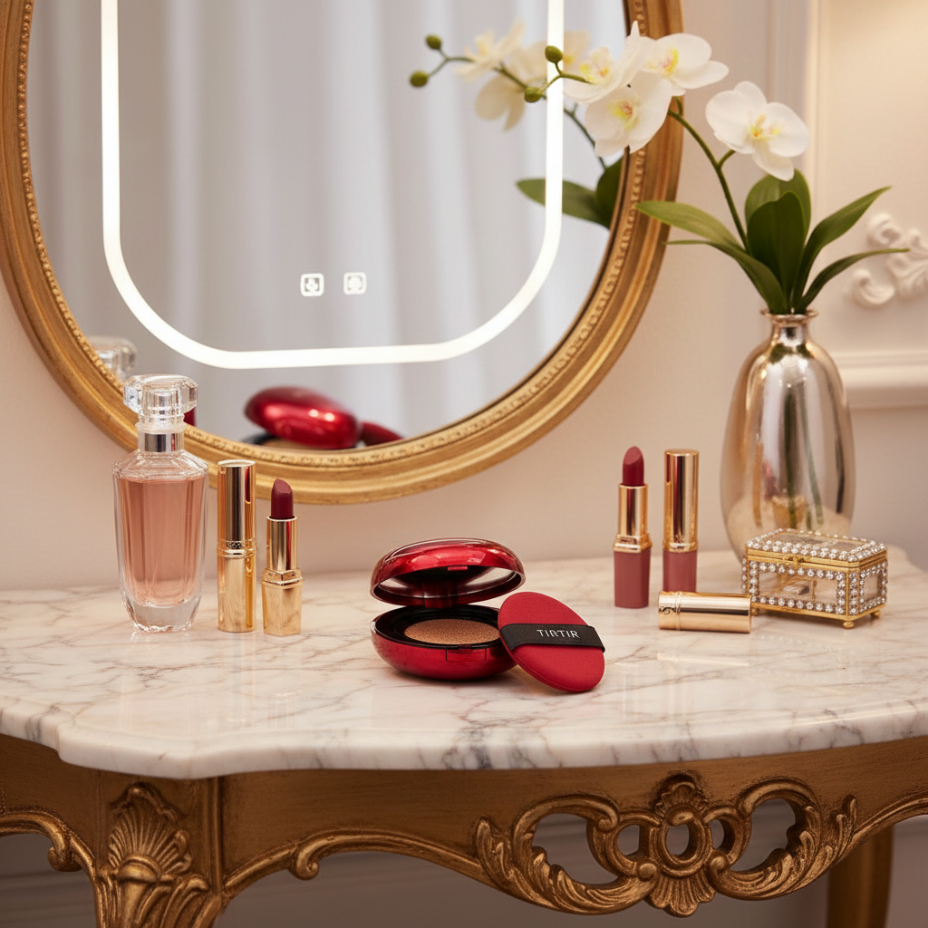 TIRTIR - Mask Fit Red Cushion - Make-up s cushionem - odstín N27 Camel