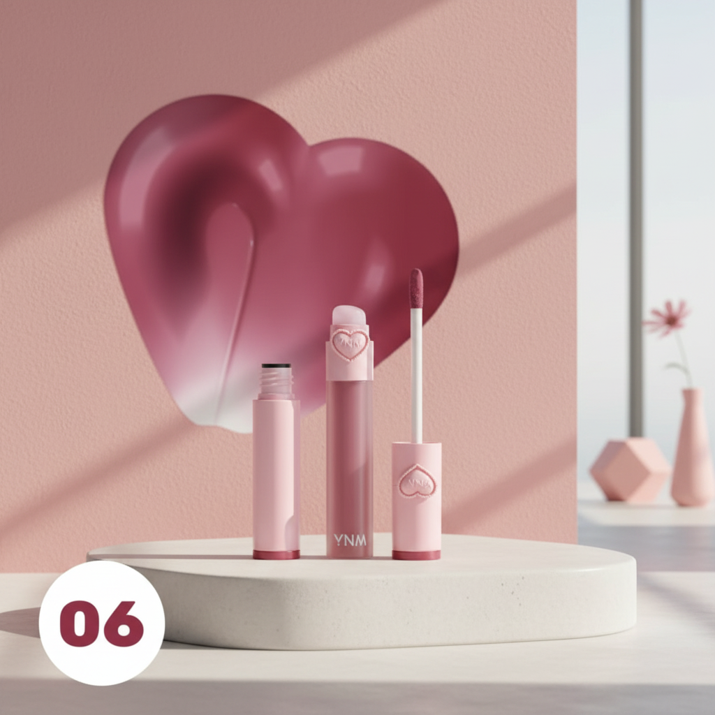 YNM - Heart Jelling Tint 06 Plum Jelling - Gelový tónovací balzám na rty 06 Plum Jelling - 2,6 g