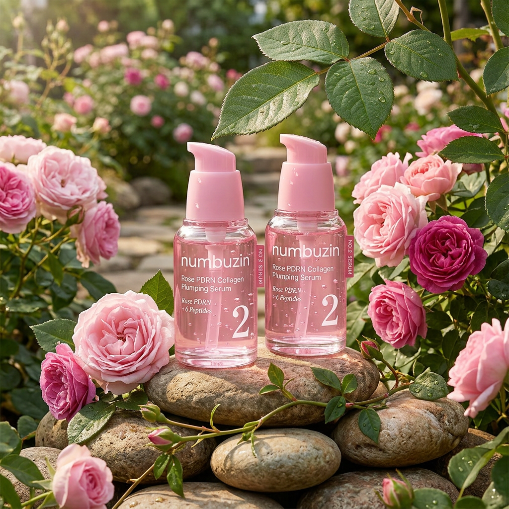 Numbuzin - No. 2 Rose PDRN Collagen Plumping Serum - Vyplňující kolagenové sérum s růží - 30 ml