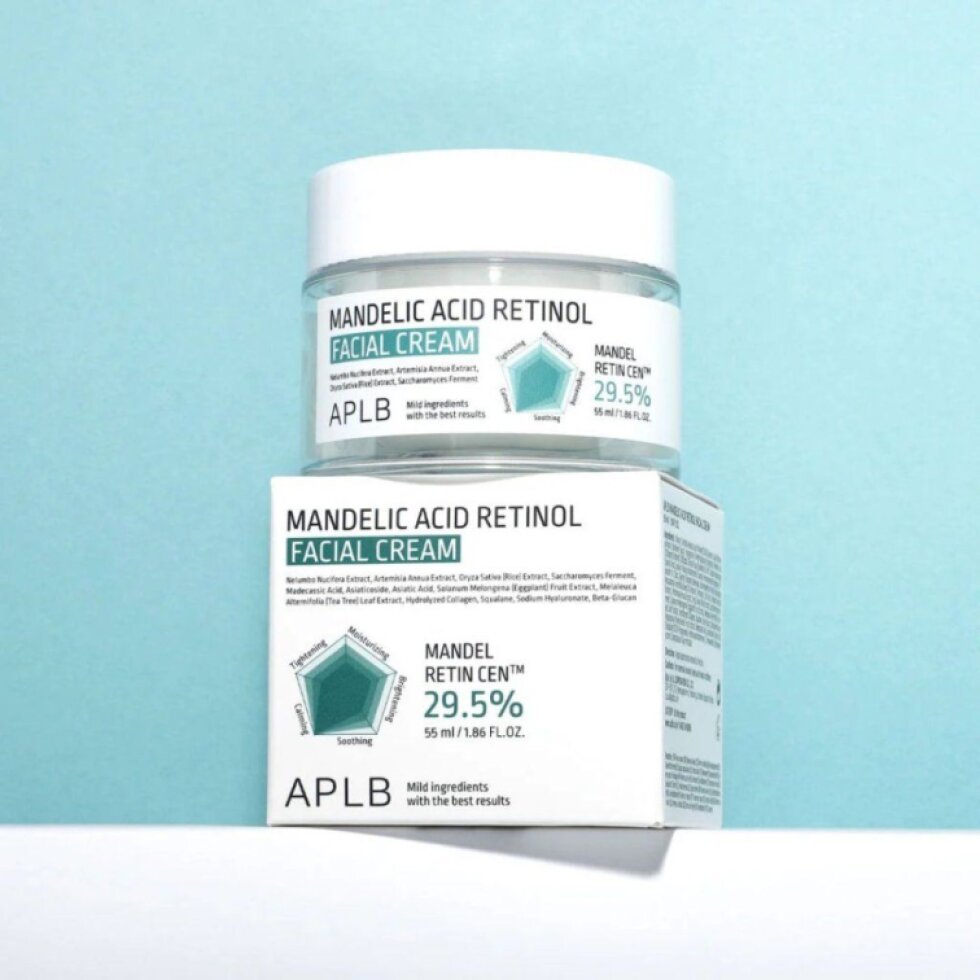 APLB - Mandelic Acid Retinol Facial Cream - Exfoliační krém s kyselinou mandlovou a retinolem - 55 ml