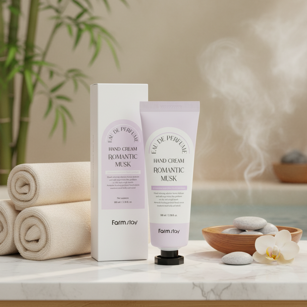 Farm Stay - Eau De Parfume Hand Cream Romantic Musk - Parfemovaný krém na ruce s vůní jemného pižma - 100 ml