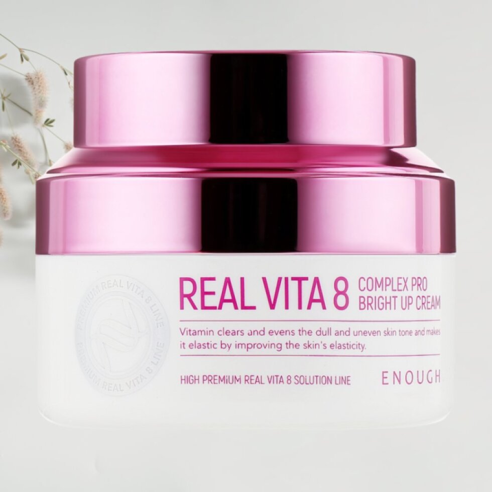ENOUGH - Real Vita 8 Pro Bright Up Cream - Vitaminový krém pro rozjasněnou pleť - 50 ml
