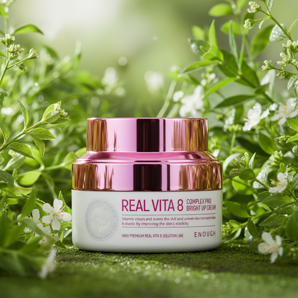 ENOUGH - Real Vita 8 Pro Bright Up Cream - Vitaminový krém pro rozjasněnou pleť - 50 ml