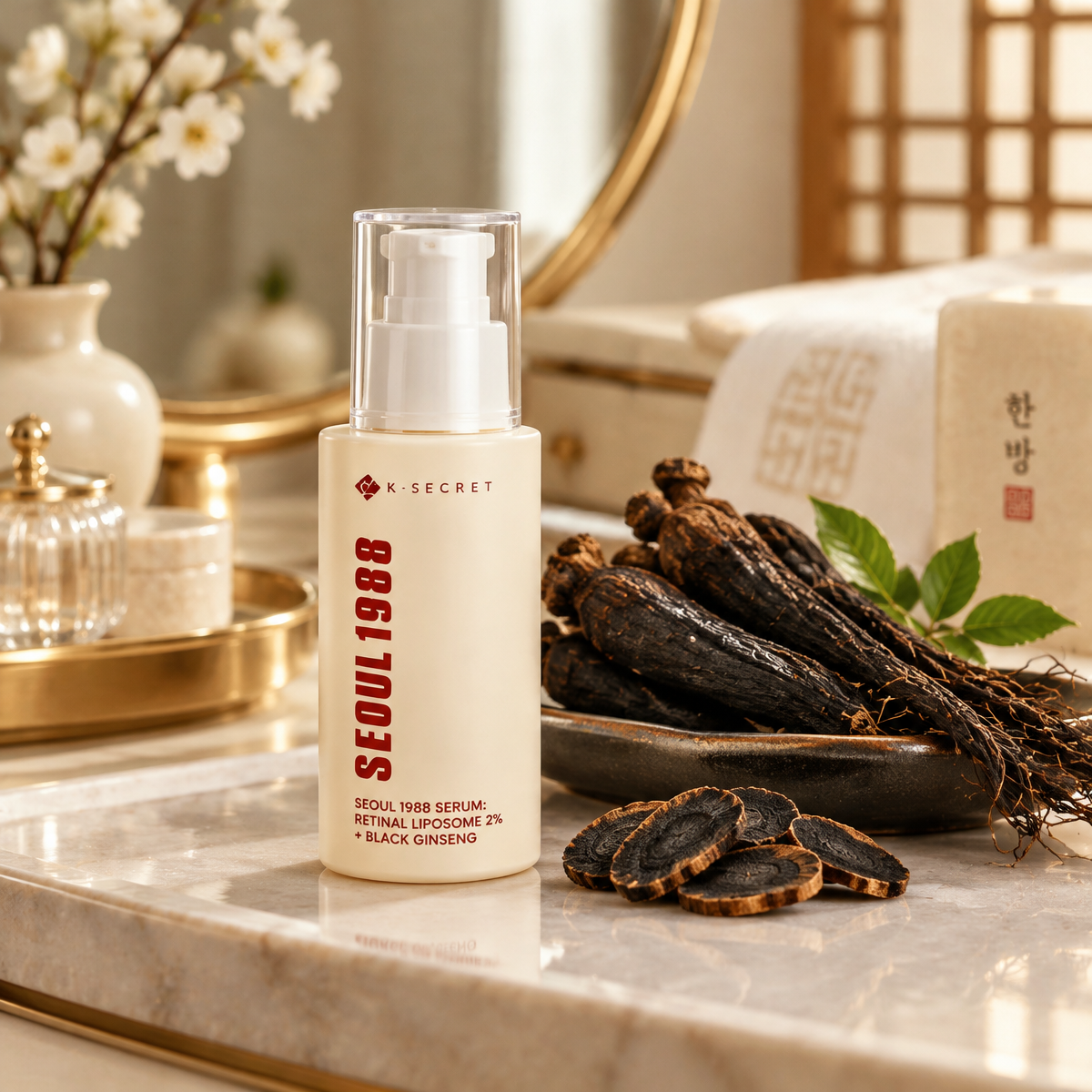 KSECRET - SEOUL 1988 Serum : Retinal Liposome 2% + Black Ginseng - SEOUL 1988 Sérum: Retinal Liposom 2 % + Černý ženšen - 30 ml