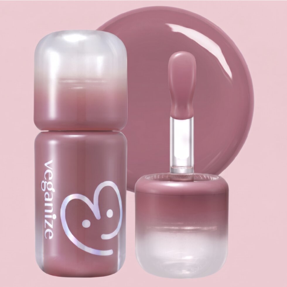 VEGANIZE - 4D Dewyshine Lip Oil Pearl Gloss 05 Mauve Drop - Třpytivý olej na rty s perleťovým leskem - 4 g