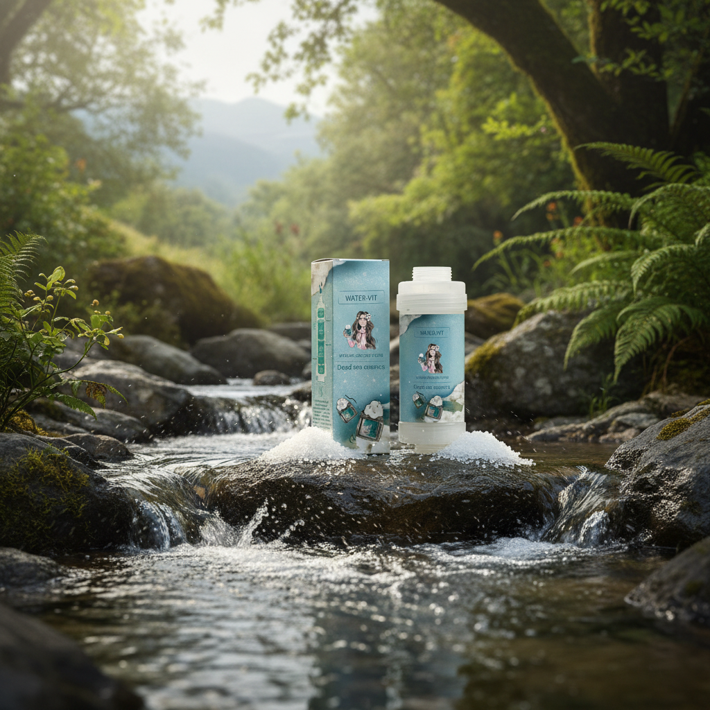 KOREJSKÁ KRÁSA - Vitamin Shower Filter - Vitaminový filtr do sprchy - DEAD SEA SALT - 1ks