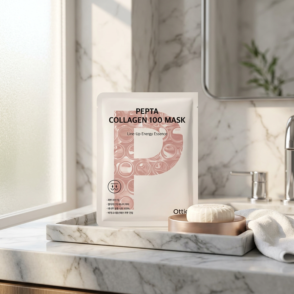 OTTIE - Pepta Collagen 100 Mask - Zpevňující plátýnková maska s kolagenem - 25 ml