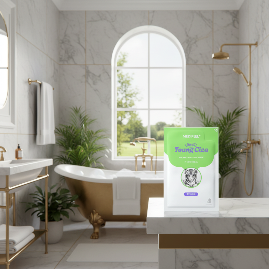 MEDI-PEEL - Young Cica PDRN Trouble Soothing Mask - Zklidňující maska Young Cica s PDRN pro problematickou pleť - 25 ml