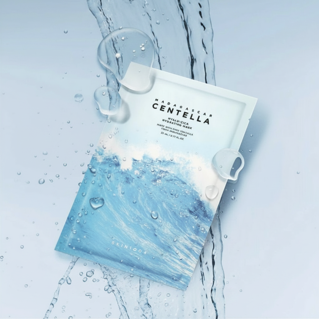 SKIN1004 - Madagascar Centella Hyalu-Cica Hydrating Mask - Hydratační, zklidňující plátýnková maska s centellou - 23 ml
