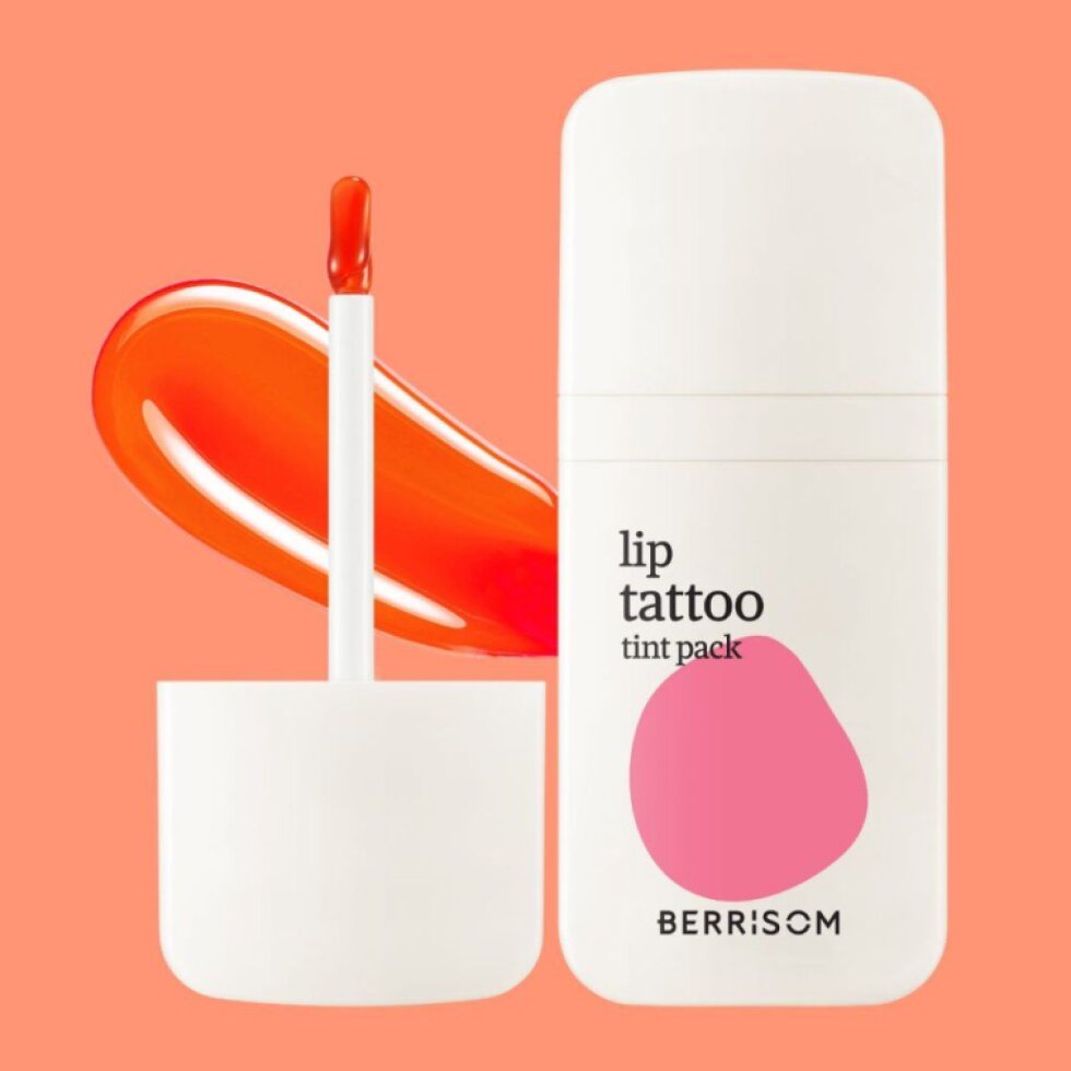 BERRISOM - Water Plumping Lip Tattoo 04 Berry Pink - Dlouhotrvající hydratační slupovací tint na rty - 6 g