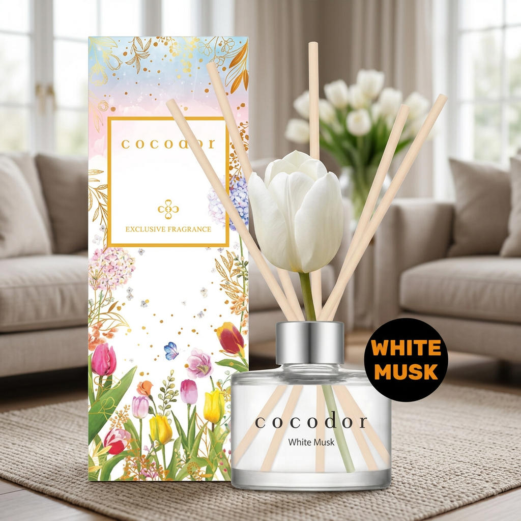 COCODOR - Tulip Diffuser White Musk - Difuzér s vůní white musk - 120 ml