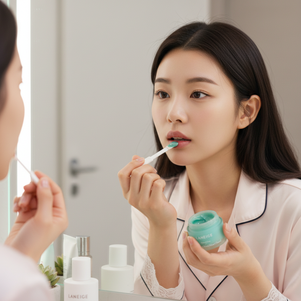 Laneige - Lip Sleeping Mask Choco Mint - Intenzivně regenerující maska na rty - 20 g