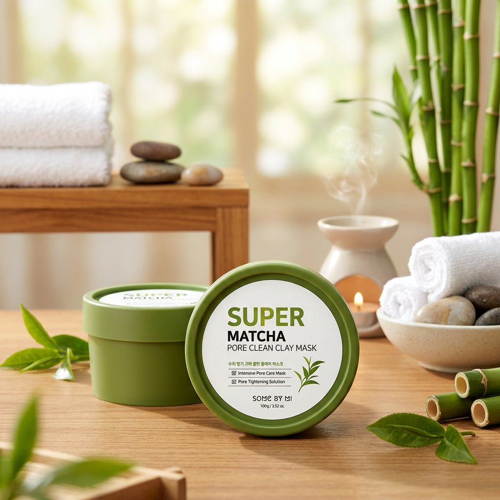 SOME BY MI - Super Matcha Pore Clean Clay Mask - Matcha čistící maska na problematickou pleť - 100 g