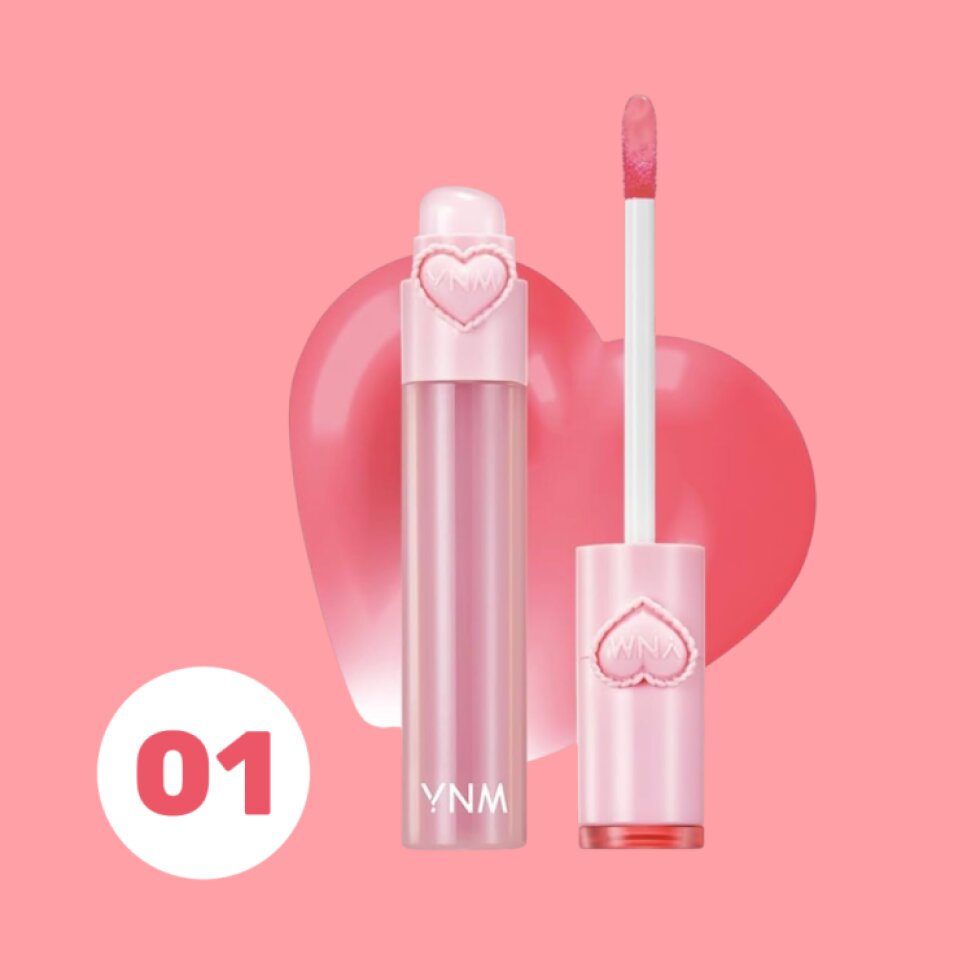 YNM - Heart Jelling Tint 01 Peach Jelling - Gelový tónovací balzám na rty 01 Peach Jelling - 2,6 g