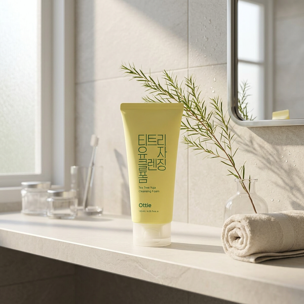 OTTIE - Tea Tree Yuja Cleansing Foam - Čisticí pěna s tea tree a citronem yuja - 120 ml