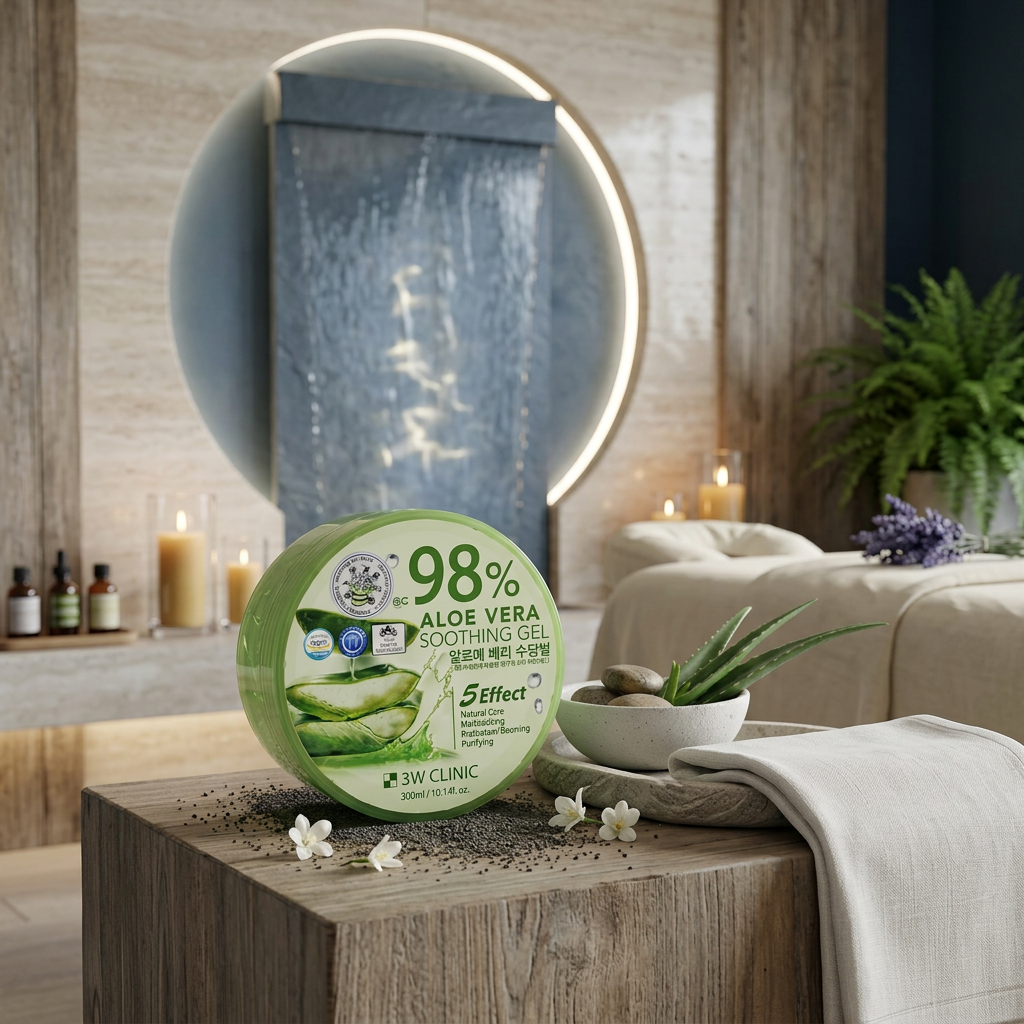 3W CLINIC - Aloe Vera Soothing Gel - Zklidňující gel s Aloe Vera - 300 ml